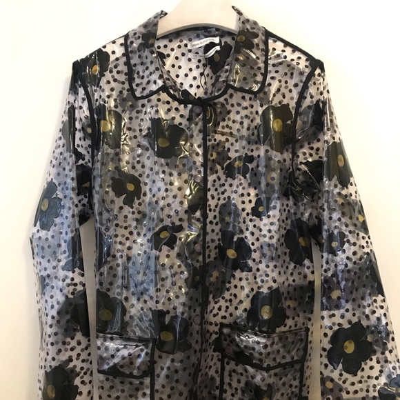 Urban Outfitters Raincoat Floral Polka Dot Large - Picture 6 of 8